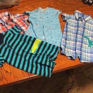 Baby boys romper bundle + 1 button down